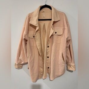Free People Ruby Peach Shacket